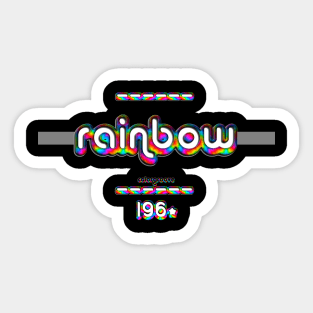 Rainbow 1960 ColorGroove Retro-Rainbow-Tube nostalgia (wf) Sticker